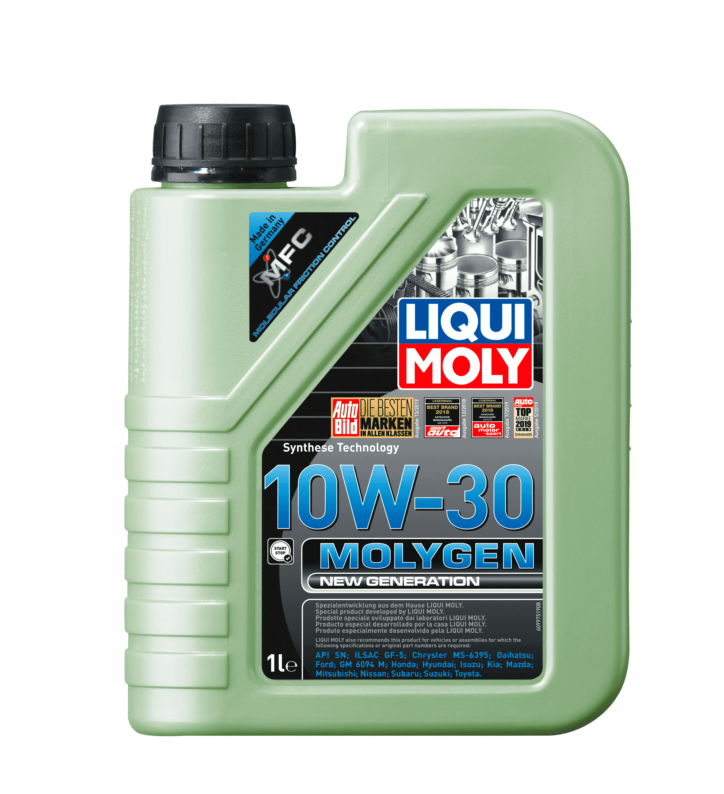 Моторное масло Liqui Moly Molygen New Generation 10W-30, 1л